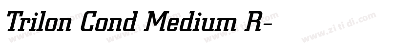 Trilon Cond Medium R字体转换